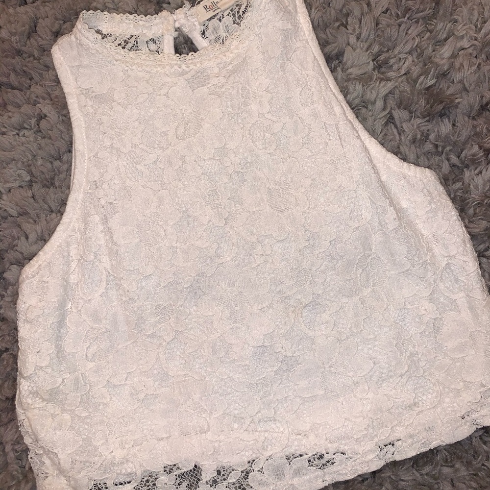 Cute lace crop top